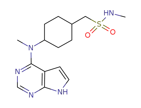 N-methyl-1-{trans-4-[methyl(7H-pyrrolo[2,3-d]pyrimidin-4-yl)amino]cyclohexyl}methanesulfonamide