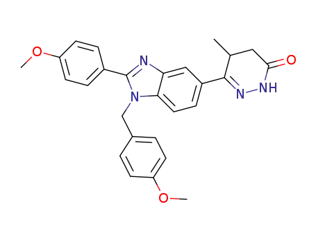 (5RS)-6-[1-(4-methoxybenzyl)-2-(4-methoxyphenyl)-1H-benzimidazole-6-yl]-5-methyl-4,5-dihydro-3(2H)pyridazinone